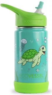 Detská nerezová termofľaša Eco Vessel Frost 355 ml - ocean