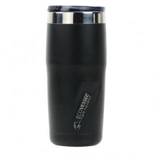 Eco Vessel Nerezový termopohár na kávu 470ml - Black Shadow