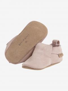 EN*FANT kožené capačky Slippers Suede - Misty Rose Veľkosť-obuvi: 22