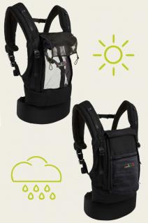 Ergonomický nosič JPMBB Physio Carrier (Black/Black/Charcoal grey)