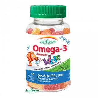 Jamieson Omega-3 Kids Gummies želatínové pastilky pre deti 60 pas.