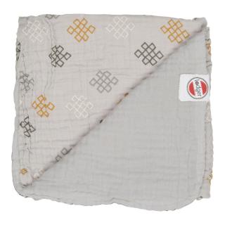 LODGER DEKA Dreamer Muslin Knot Xandu Mist 120x120 cm