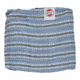 LODGER DEKA Dreamer Muslin Stripe Xandu Ocean 120 x 120 cm