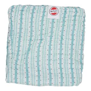 LODGER DEKA Dreamer Muslin Stripe Xandu Silt Green 120 x 120 cm