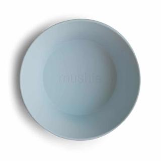 Mushie okrúhla miska 2ks - Powder blue