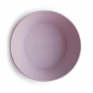 Mushie okrúhla miska 2ks - Soft lilac