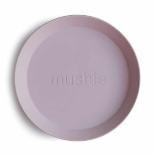 Mushie okrúhly tanier 2ks - Soft lilac