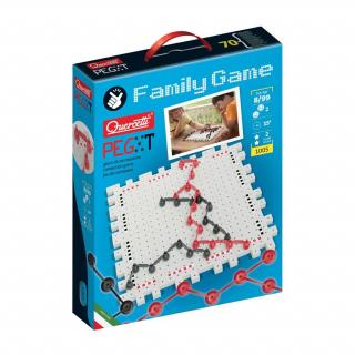 Quercetti Family Game PegXt – strategická prepájacia hra, 8r+