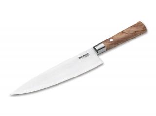 Böker Damascus Olive Chefs Knife Large