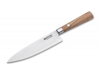 Böker Damascus Olive Chefs Knife Small