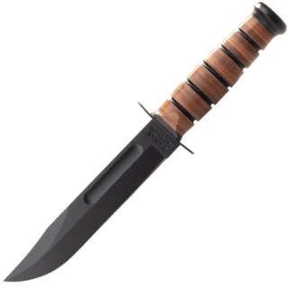 KA-BAR USMC Fixed Blade Knife Leather Sheath, serrated edge 1217