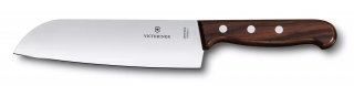 Victorinox Chefs knife SANTOKU, handle processed maple, stainless, gift box