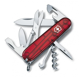 Victorinox Climber 1.3703.T Transparentný Červený - Zatvárací Nôž