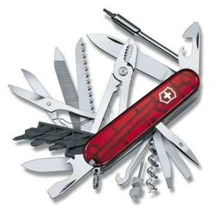 Victorinox CyberTool 41 1.7775.T Transparentný Červený - Zatvárací Nôž