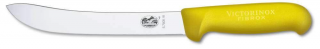 Victorinox Fibrox Safety Nose butcher knife, normal cut, yellow, 18cm