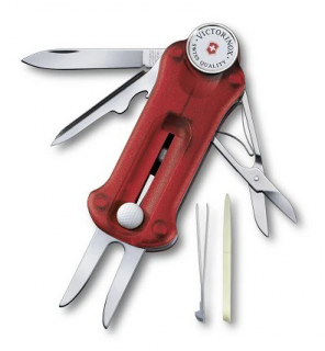 Victorinox Golf Tool 0.7052.T Transparentný Červený