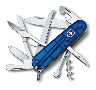 Victorinox Huntsman 1.3713.T2 Transparentný Modrý - Zatvárací Nôž