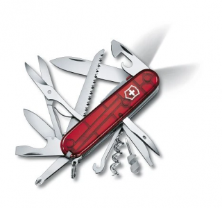 Victorinox Huntsman Lite 1.7915.T Transparentný Červený - Zatvárací Nôž