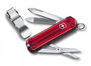 Victorinox NailClip 580 0.6463.T Transparentný Červený - Zatvárací Nôž