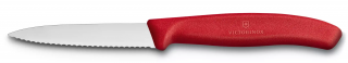 Victorinox paring knife SwissClassic, wavy, 8 cm, red