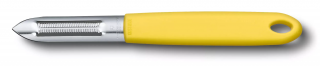 Victorinox potato peeler with serrated edge, yellow