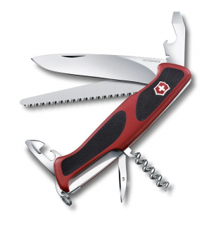 Victorinox RangerGrip 55 0.9563.C Červeno Čierny - Zatvárací Nôž