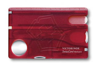 Victorinox SwissCard NailCare 0.7240.T Transparentná Červená