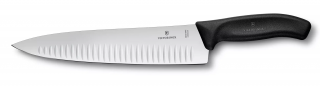 Victorinox SwissClassic carving knife, fluted edge, 25cm, black, Blister