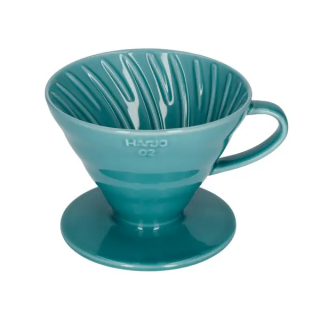 Hario V60-02 Ceramic Coffee Dripper Tyrkysovo-Zelena