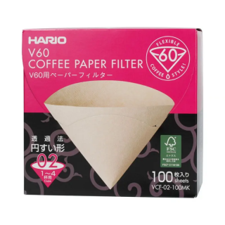 Hario V60-02 papierové filtre 40ks - Natural