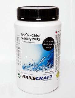 HANSCRAFT BAZÉN - Chlor tablety 200g - 1 kg