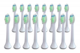 KOMA Súprava 16 ks náhradných certifikovaných hlavíc NK05 ku kefkám Philips Sonicare OPTIMAL WHITE HX6064