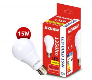 LED žiarovka KOMA E27 15W, 230V, 1350lm, 20000h, 6500K studená biela