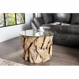 Konferenčný stôl 23208 60x60cm Drevo Teak