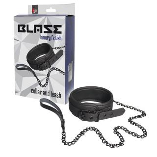 Blaze Luxury Fetish Collar and Leash obojok s vodítkom