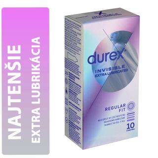 Durex Invisible Extra Lubricated krabička SK distribúcia 10 ks