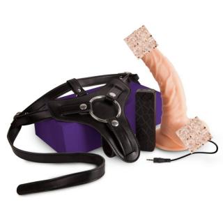 NMC SEXXBIAN 7.5  VIBRATING DONG & HARNESS