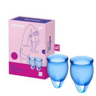 Satisfyer menštruačný kalíšok Feel Confident set 2ks Dark Blue