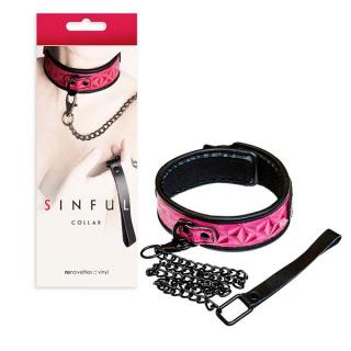 Sinful Collar bdsm obojok s vodítkom