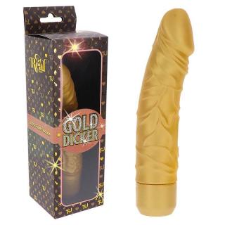 TOYJOY Gold Dicker zlatý vibrátor