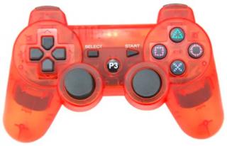 Ovladač PS3 Bluetooth oranžový transparent