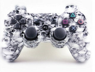 Ovladač PS3 Bluetooth skull