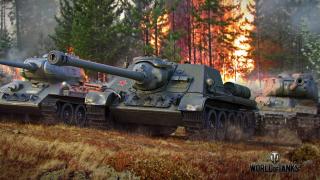 Plakát World of Tanks SU 122 HQ lesk