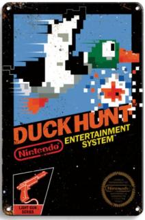 Plechová cedule Duck Hunt 20x30 cm