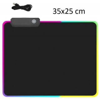 Podložka pod myš L 35x25 cm LED RGB