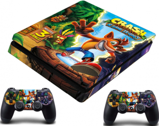 PS4 Slim polep Crash Bandicoot V2