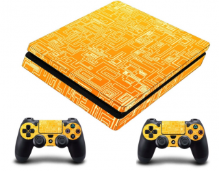 PS4 Slim polep GOLD