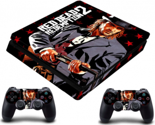 PS4 Slim polep Red Dead Redemption 2 V3