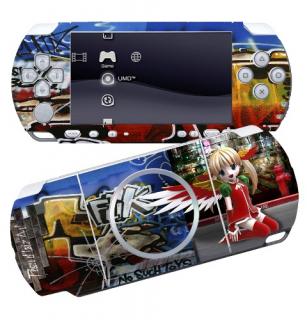 PSP skin slim & lite CITY ANGEL