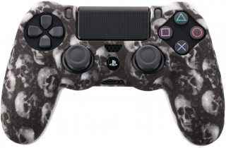 Silikonový obal PS4 black skull